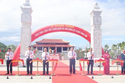 Phường Ngũ Hành Sơn khánh thành Công viên Tưởng niệm các anh hùng liệt sĩ