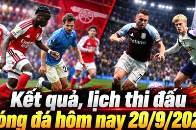 Kết quả, lịch thi đấu bóng đá hôm nay 20/9: Đại chiến derby Madrid