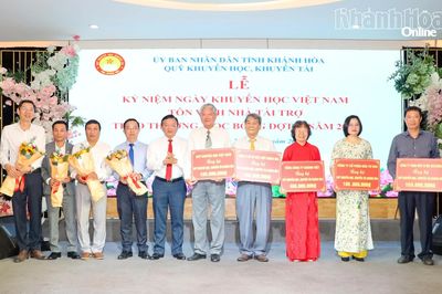 Kỷ niệm Ngày Khuyến học Việt Nam và tôn vinh các nhà tài trợ cho Quỹ Khuyến học, khuyến tài Khánh Hòa
