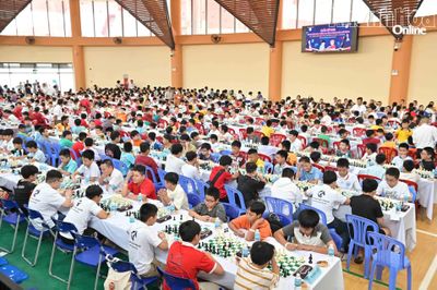 Hơn 740 thí sinh tham gia giải cờ vua Cung Văn hóa Thiếu nhi tỉnh mở rộng lần thứ I