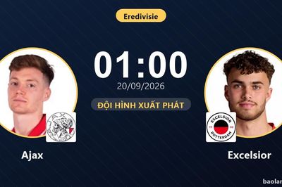 TRỰC TIẾPTrực tiếp Ajax vs Excelsior: Trận đấu đang diễn ra