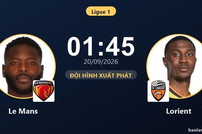 TRỰC TIẾPTrực tiếp Le Mans vs Lorient: Đội hình xuất phát