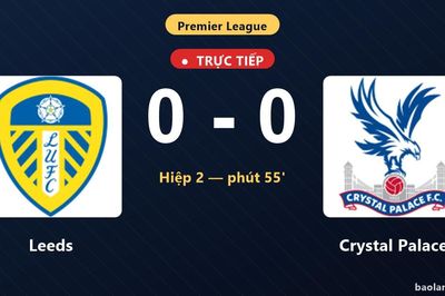 TRỰC TIẾPTrực tiếp Leeds vs Crystal Palace: Crystal Palace bị VAR từ chối bàn thắng