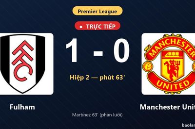 TRỰC TIẾPTrực tiếp Fulham vs Manchester United: Fulham mở tỷ số