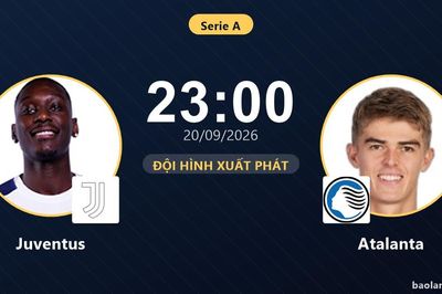 TRỰC TIẾPTrực tiếp Juventus vs Atalanta: Atalanta chủ động kiểm soát bóng, chưa có bàn thắng