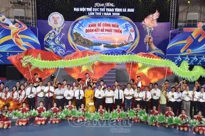 Ấn tượng Lễ khai mạc Đại hội Thể dục Thể thao tỉnh Cà Mau lần thứ I