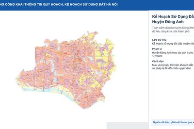 Bản đồ quy hoạch Đông Anh mới nhất và cách tra cứu chuẩn pháp lý