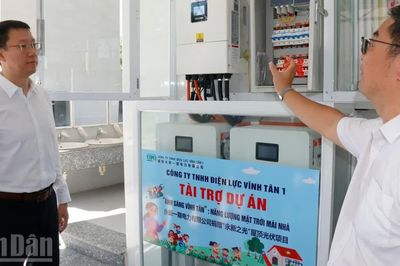 Lâm Đồng: Trường tiểu học Vĩnh Hảo tiếp nhận hệ thống điện mặt trời
