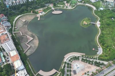 [Ảnh] Hà Nội: Ba mặt hồ tạo khoảng xanh trên trục Tố Hữu