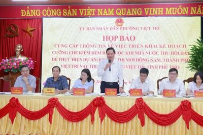 Cưỡng chế kiểm đếm để triển khai dự án trọng điểm của tỉnh Phú Thọ