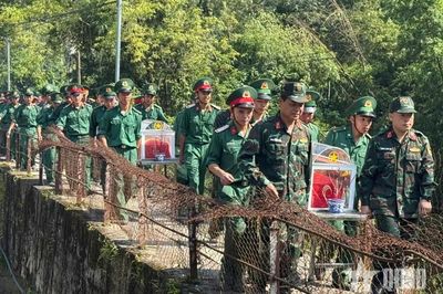 Điện Biên: Quy tập 9 hài cốt liệt sĩ tại phường Điện Biên Phủ