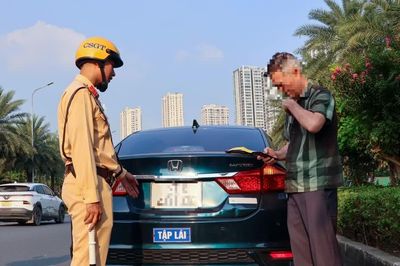 Hà Nội xử lý nghiêm xe tập lái vi phạm giao thông