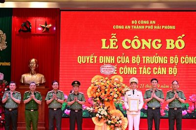 Bổ nhiệm Phó Giám đốc Công an TP. Hải Phòng