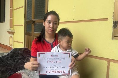 Bạn đọc giúp đỡ bé Gia Hân và Gia Vinh ở Phú Thọ mắc bạo bệnh hơn 112 triệu đồng