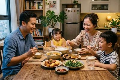 Bận rộn mưu sinh, gia đình trẻ Hải Phòng vẫn giữ nếp cơm nhà