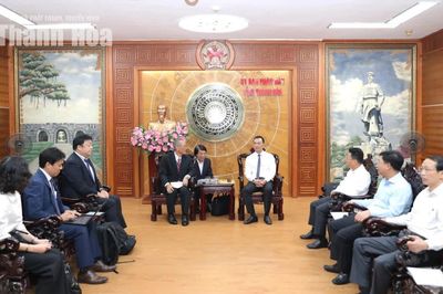 Chủ tịch UBND tỉnh Tô Anh Dũng tiếp và làm việc với Công ty TNHH Idemitsu Việt Nam