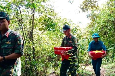 Xã Quế Phước phát hiện thêm 2 hài cốt liệt sĩ từ nguồn tin của nhân dân