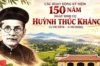 [Infographic] - Các hoạt động kỷ niệm 150 năm ngày sinh cụ Huỳnh Thúc Kháng (1/10/1876 - 1/10/2026)