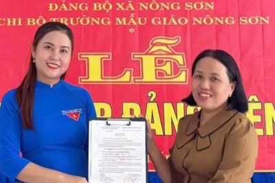 Nông Sơn phát triển đảng viên đạt gần 89% chỉ tiêu