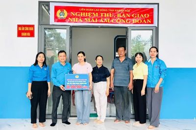 Hỗ trợ xây mới, sửa chữa 151 căn nhà cho đoàn viên