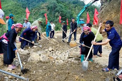 Xã Bản Liền phát động phong trào xây dựng đường giao thông nông thôn đợt 2, năm 2026