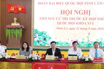 Đại biểu Quốc hội tiếp xúc cử tri tỉnh Lâm Đồng