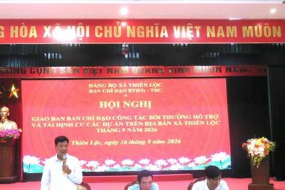 Xã Thiên Lộc: Cấp ủy vào cuộc, thúc đẩy công tác giải phóng mặt bằng