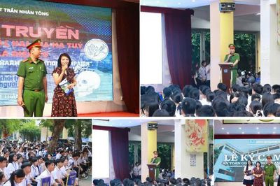 Công an phường giúp học sinh nhận diện cạm bẫy từ thuốc lá điện tử và chất gây nghiện mới