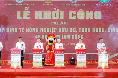 Hà Tĩnh khởi công tổ hợp kinh tế nông nghiệp hữu cơ gần 1.300 tỷ