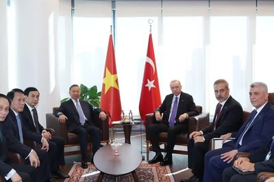 [Ảnh] Tổng Bí thư, Chủ tịch nước Tô Lâm gặp Tổng thống Thổ Nhĩ Kỳ