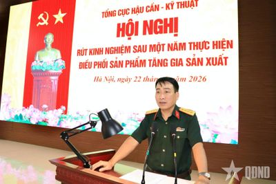 Chủ động điều phối sản phẩm tăng gia sản xuất giữa các đơn vị trong Tổng cục Hậu cần-Kỹ thuật