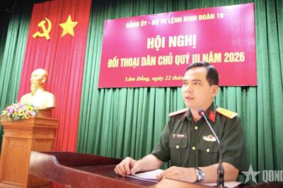 Binh đoàn 16 đối thoại dân chủ, kịp thời giải quyết kiến nghị từ cơ sở