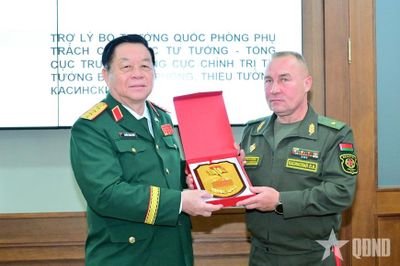 Việt Nam-Belarus tăng cường trao đổi kinh nghiệm giáo dục chính trị, tư tưởng trong Quân đội