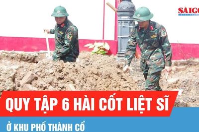 Quảng Trị: Phát hiện, quy tập 6 hài cốt liệt sĩ ở khu phố Thành Cổ