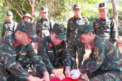 Tuyên Quang: Quy tập 6 mộ tập thể tại điểm cao 685 chứa 69 hài cốt liệt sĩ