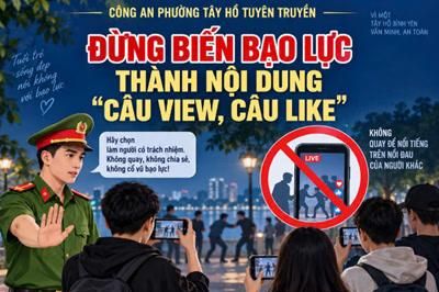 Cảnh báo hành vi quay phim, livestream, cổ vũ các vụ việc gây mất an ninh, trật tự