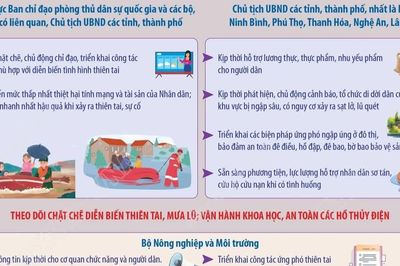 Thủ tướng Chính phủ chỉ đạo chủ động ứng phó, khắc phục hậu quả mưa lũ