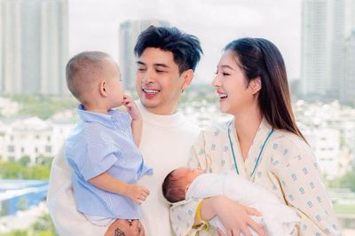 Vợ kém ca sĩ Hồ Quang Hiếu 17 tuổi sinh con lần hai