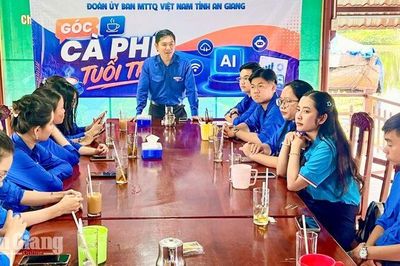 “Góc cà phê tuổi trẻ” để đoàn viên chia sẻ ý tưởng
