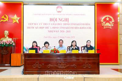 Đại biểu HĐND tỉnh tiếp xúc cử tri phường Ninh Hòa