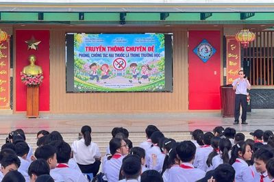 Gần 1.900 học sinh được truyền thông phòng, chống tác hại của thuốc lá