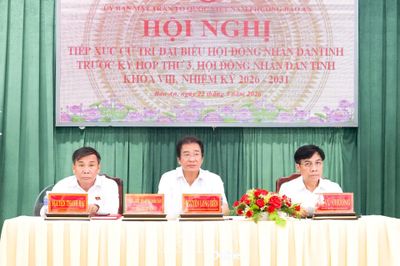 Phó Chủ tịch Thường trực UBND tỉnh Nguyễn Long Biên tiếp xúc cử tri phường Bảo An