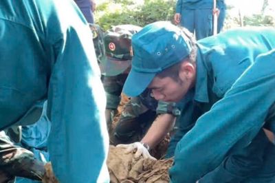 Quy tập 1 hài cốt liệt sĩ tại xã Đạ Tẻh 3