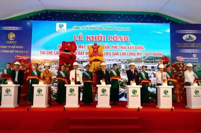 Gia Lai: Khởi công nhà máy tái chế chất phế thải thành vật liệu xây dựng