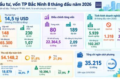 Bắc Ninh cấp mới 230 dự án FDI, IIP tăng hơn 20% trong 8 tháng