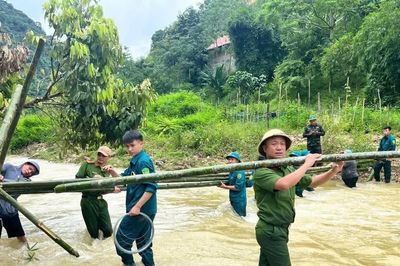 Lực lượng Công an chủ động ứng phó, khắc phục hậu quả mưa lũ