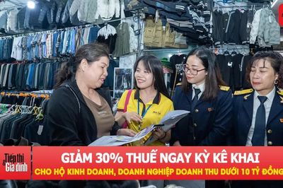 Hộ kinh doanh, doanh nghiệp được giảm 30% thuế ngay kỳ kê khai
