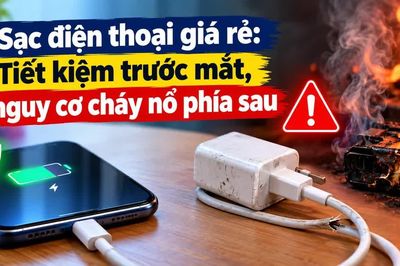 Sạc điện thoại kém chất lượng: Tiết kiệm trước mắt, nguy cơ cháy nổ phía sau