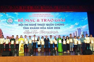Khánh Hòa: Bế mạc và trao giải Hội thi Nghệ thuật quần chúng năm 2026