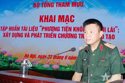 Bộ Tổng Tham mưu tập huấn tài liệu 'Phương tiện không người lái'